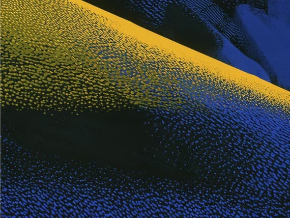 Close-up detail of the Floral Light Passage giclée print