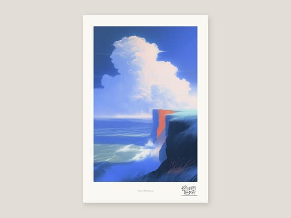 Sea Cliff Wall Art Print