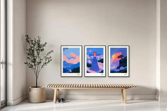 Above the Clouds trio shown together in a hallway